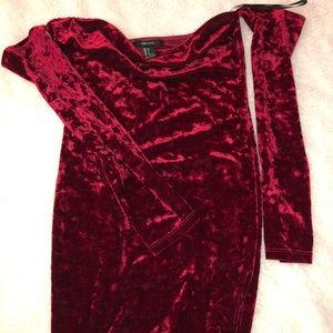 Wine mini dress
